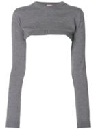 No21 Cropped Sweater - Grey