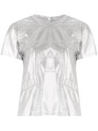 Andrea Bogosian Leather T-shirt - Silver