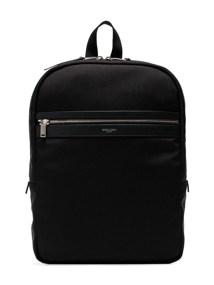 Saint Laurent Black City Cotton Backpack