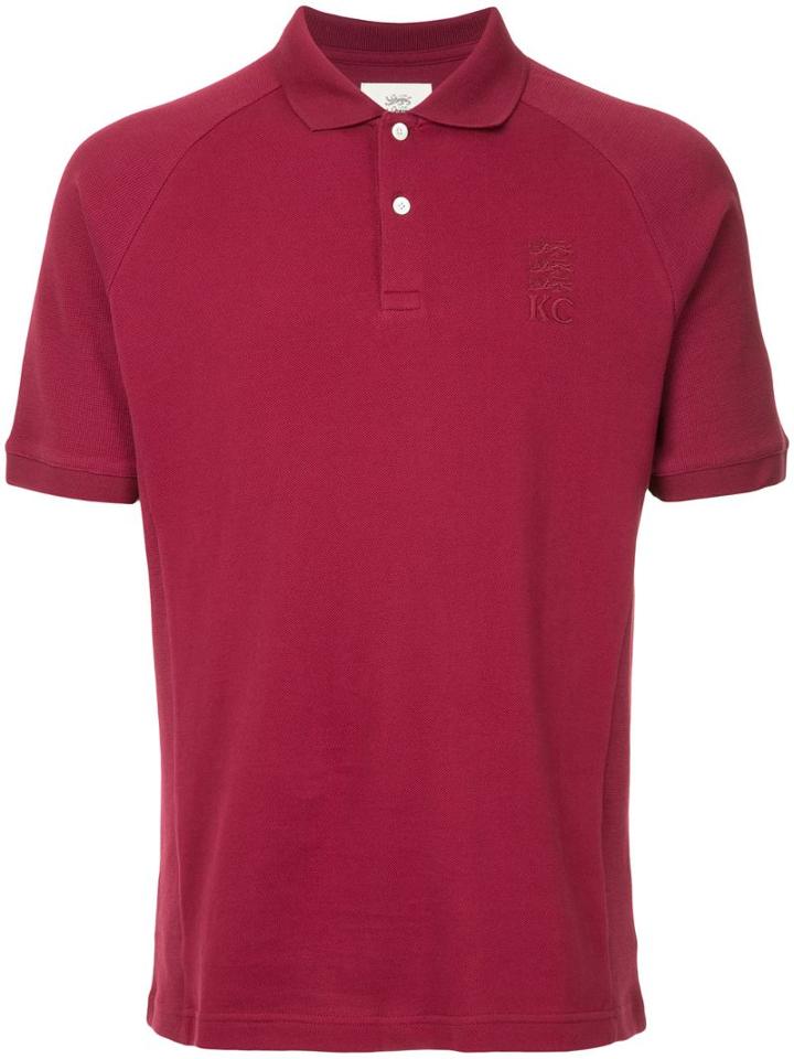 Kent & Curwen Logo Embroidered Polo Shirt - Pink