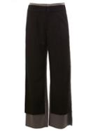 Undercover Contrast Hem Palazzo Pants