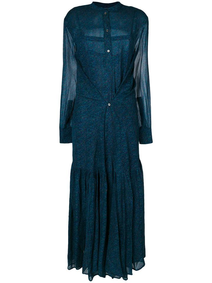 Isabel Marant Étoile - Javene Dress - Women - Viscose - 42, Blue, Viscose