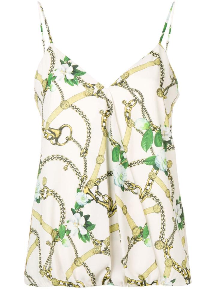 Liu Jo Belt And Chain Top - Neutrals