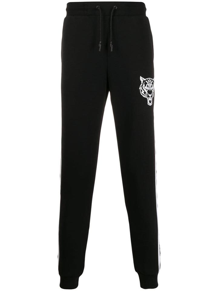 Plein Sport Logo Stripe Track Pants - Black
