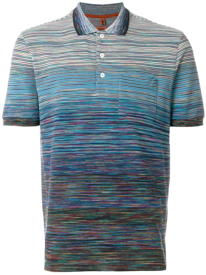 Missoni Gradient Stripe Polo Shirt - Multicolour