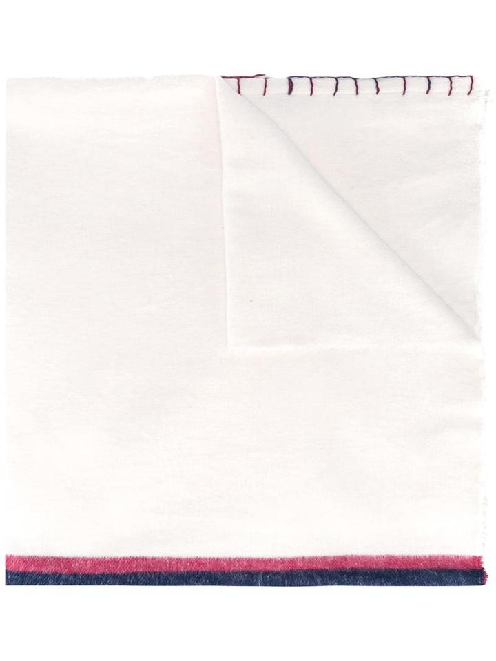 Ermanno Gallamini 'load' Scarf, Women's, White, Wool/viscose/nylon/other Fibers