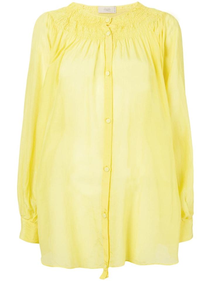 Maison Flaneur Button-up Shirt - Yellow
