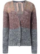 N.21 Three-tone Knit Cardigan