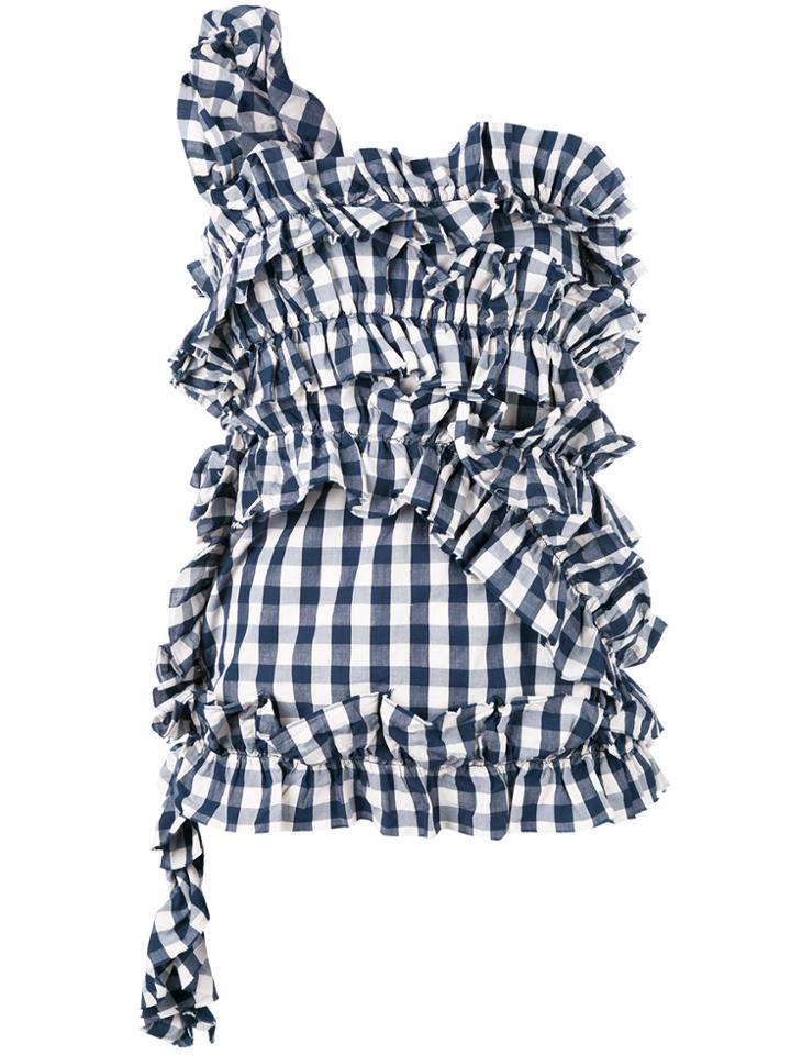 Erika Cavallini One Shoulder Top - Blue