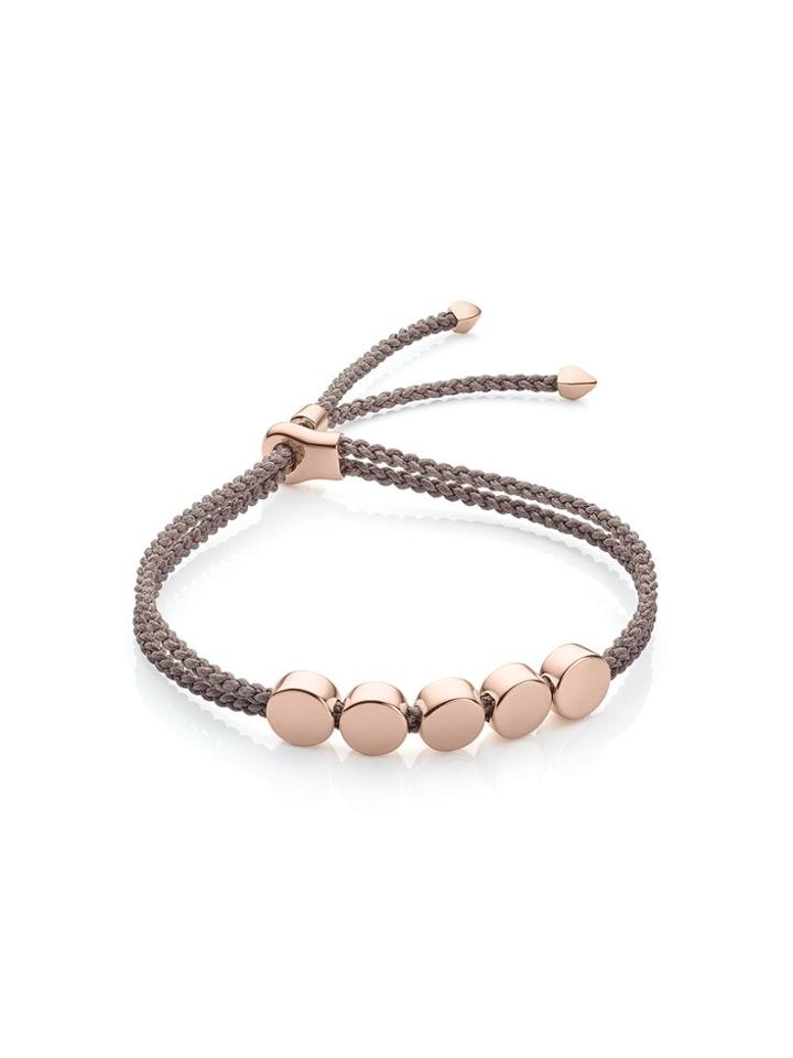 Monica Vinader Rp Linear Bead Mink Bracelet - Neutrals