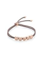 Monica Vinader Rp Linear Bead Mink Bracelet - Neutrals