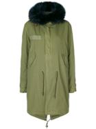 Mr & Mrs Italy Fur Trimmed Mid Parka - Green