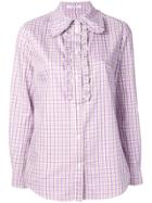 Vivetta Checked Shirt - Purple