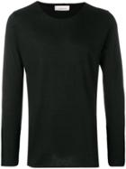 Laneus Long-sleeve Fitted Sweater - Black