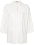 Alberto Biani Concealed Front Blouse - White