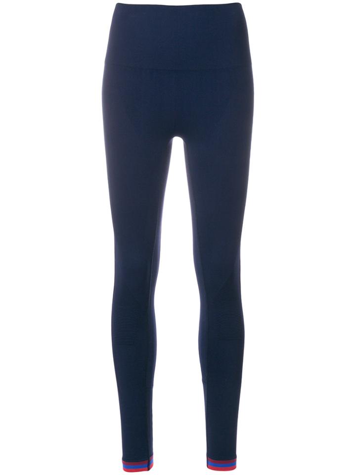Lndr Striped Cuff Leggings - Blue