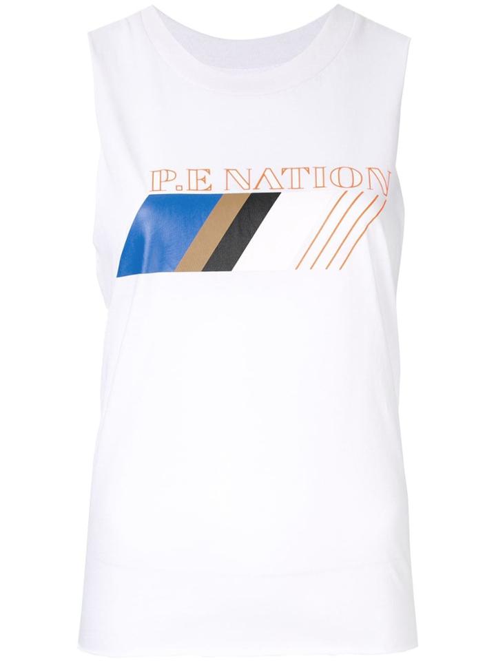 P.e Nation Streamline Tank Top - White