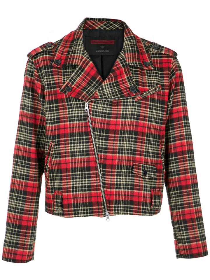 À La Garçonne Checkered 'perfecto' Jacket - Black