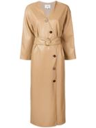Nanushka Iben Kimono Dress - Brown