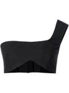 Sophie Theallet Garden Print One Shoulder Bralet Top