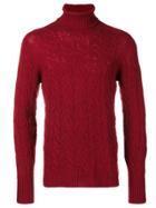 Drumohr Knitted Turtleneck Sweater - Red