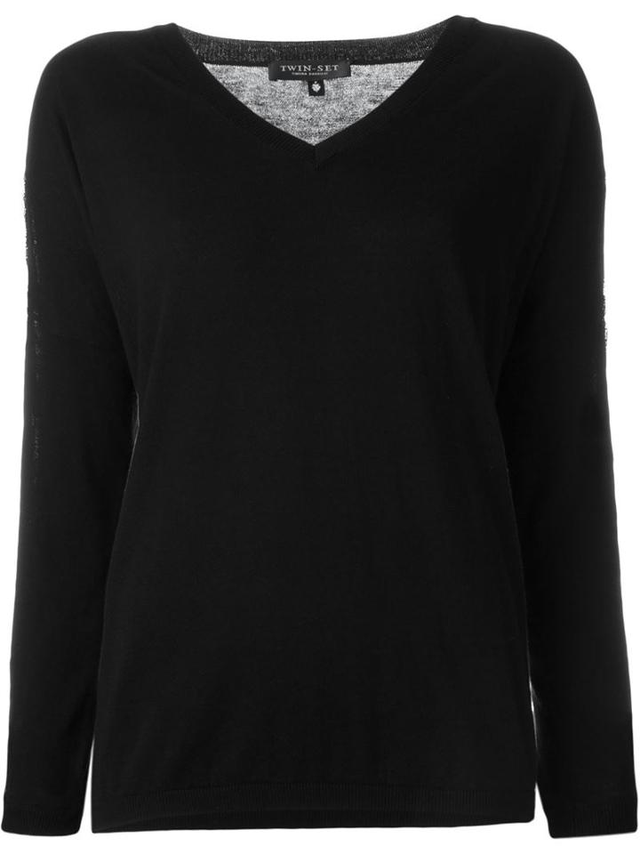 Twin-set Lace Detail Sweater