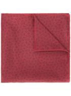 Lanvin Paisley Print Pocket Square, Men's, Red, Silk