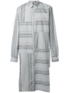 Odeur Striped Long Shirt, Adult Unisex, Size: Medium, Black, Cotton
