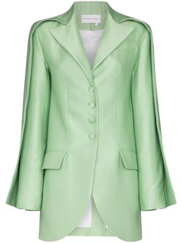 Aleksandre Akhalkatsishvili Double Sleeve Tailored Blazer - Green
