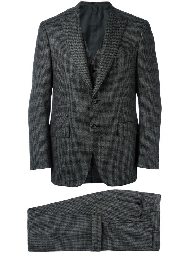 Canali Three-piece Suit, Men's, Size: 50, Grey, Cupro/wool