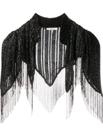 Ganni 'humphrey' Bead Embellished Cape