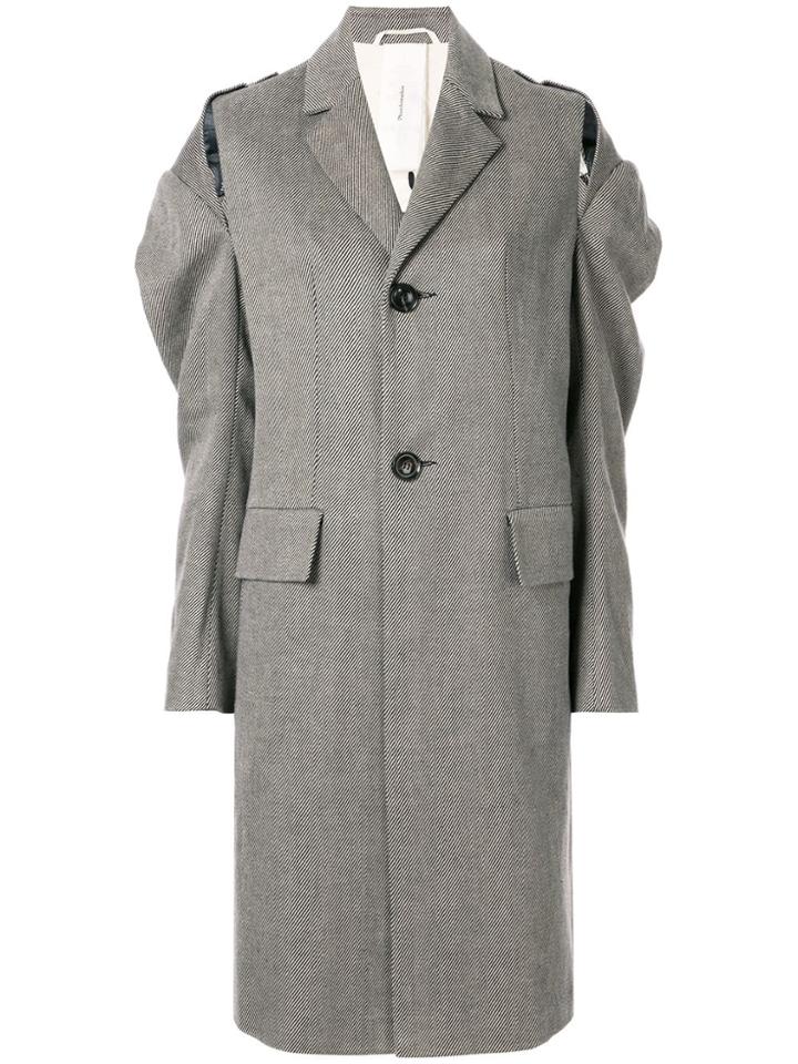 Phaedo Studios Cut-out Tailored Coat - Grey