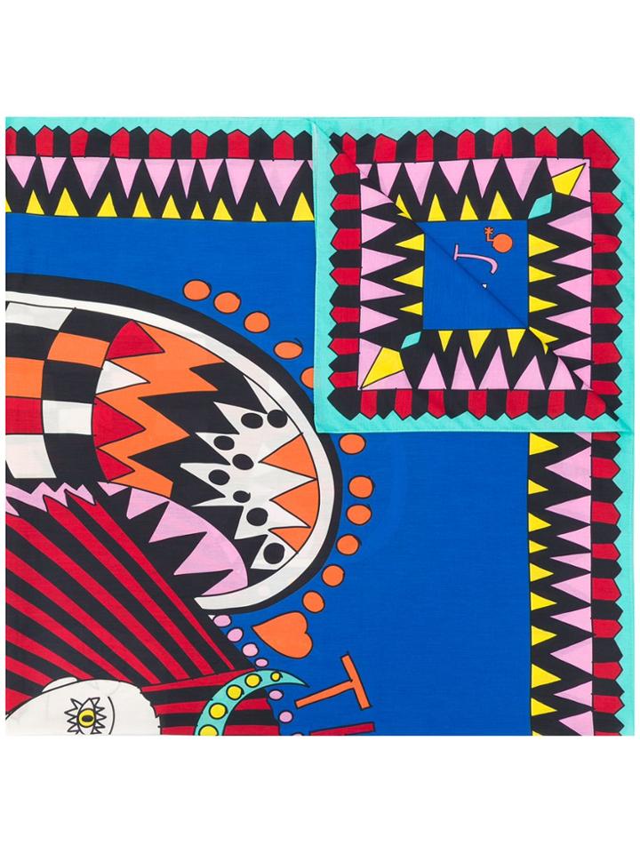 La Doublej Artemis Square Scarf - Blue