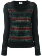 Sonia By Sonia Rykiel Rhinestone Embellished Jumper, Women's, Size: Small, Black, Acrylic/wool/glass