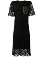 Joseph Ellis Crochet Lace Dress - Black