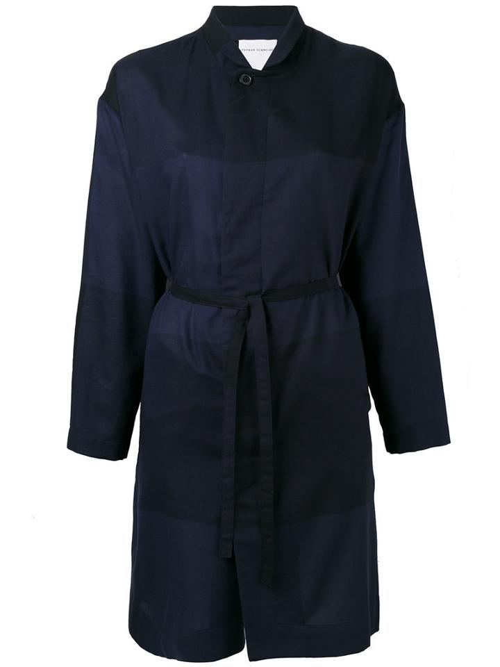 Stephan Schneider - Perception Coat - Women - Cotton - M, Blue, Cotton