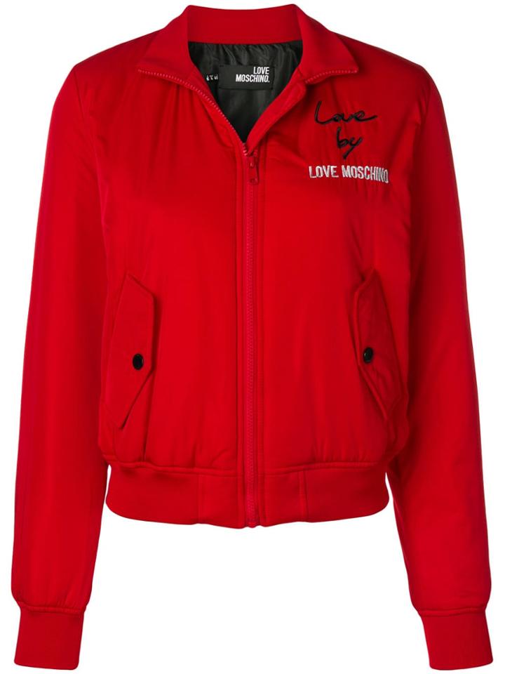 Love Moschino Embroidered Bomber Jacket