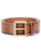 Ralph Lauren Buckled Belt, Women's, Size: Large, Brown, Leather