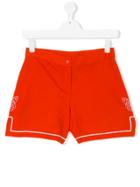 Stella Mccartney Kids Bow Printed Shorts - Yellow & Orange