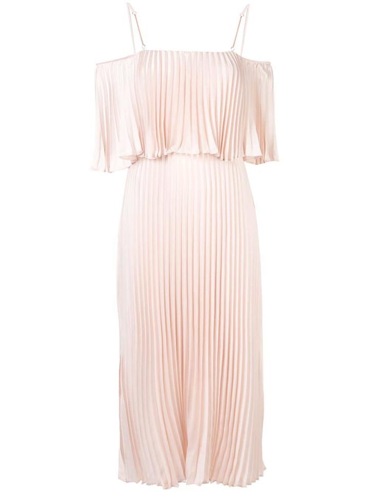 Ginger & Smart Depth Pleat Off-shoulder Dress - Neutrals