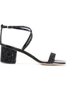 Giuseppe Zanotti Design Tara Glitter Sandals - Black