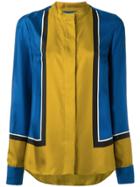 Dvf Diane Von Furstenberg Colour-block Shirt - Blue