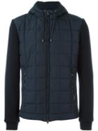 Hackett Hooded Padded Jacket, Men's, Size: Medium, Blue, Polyamide/polyester/wool