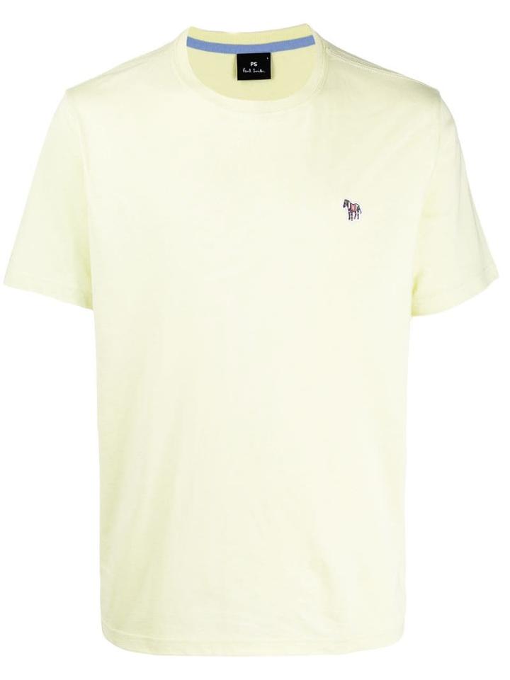 Ps Paul Smith Embroidered Detail T-shirt - Yellow