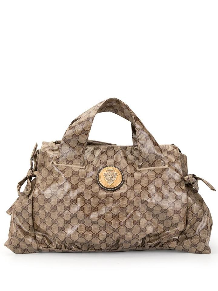 Gucci Pre-owned Guccissima Coated Canvas Hysteria Boston Bag - Brown