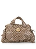 Gucci Pre-owned Guccissima Coated Canvas Hysteria Boston Bag - Brown