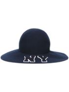 Joshua Sanders 'ny' Fedora Hat, Women's, Size: Medium, Blue, Wool