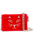 Charlotte Olympia Feline Crossbody Bag - Red