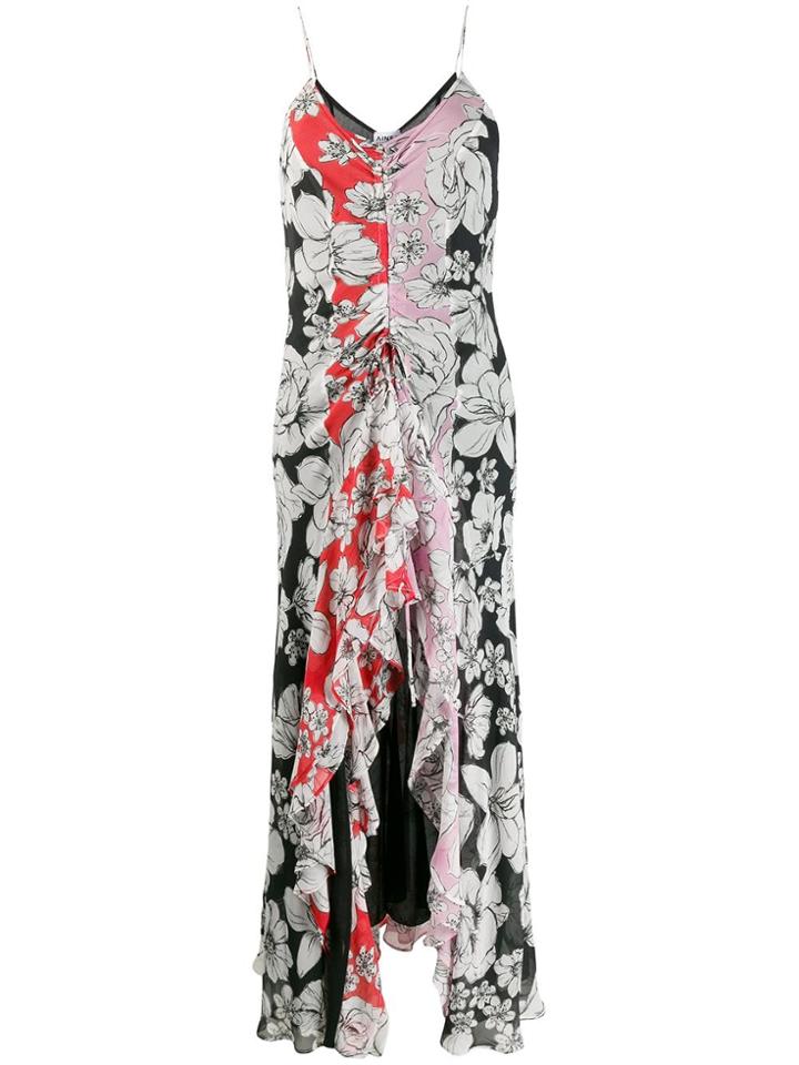 Ainea Ruffle Maxi Dress - Black