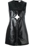 Courrèges Cut-out Detail Dress, Women's, Size: 40, Black, Cotton/polyurethane